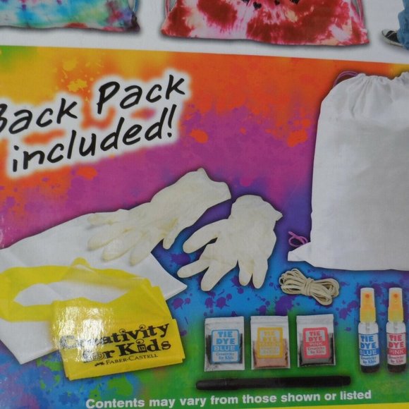 E-Z Spray Tie Dye Craft Kit Creativity for Kids Drawstring Backpack Bag - Picture 6 of 6